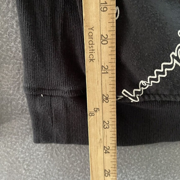 Champion Hoodie Women Size Medium‎ Black All Over Print Logo - Picture 6 of 7